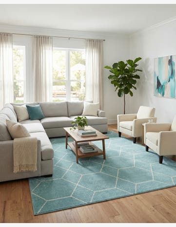 10' x 14' Trellis Frieze Rug