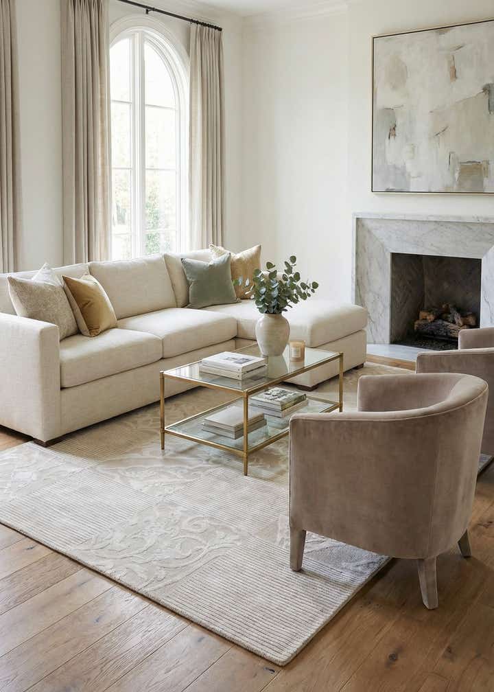 6' 8 x 10' 1 Hand Knotted Darya Wool Rug