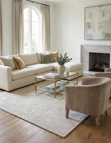 6' 8 x 10' 1 Hand Knotted Darya Wool Rug