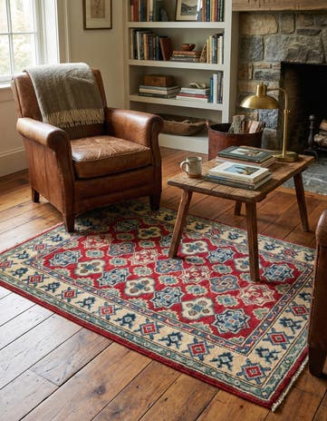 2' 10 x 4' Hand Knotted Kazak Rug