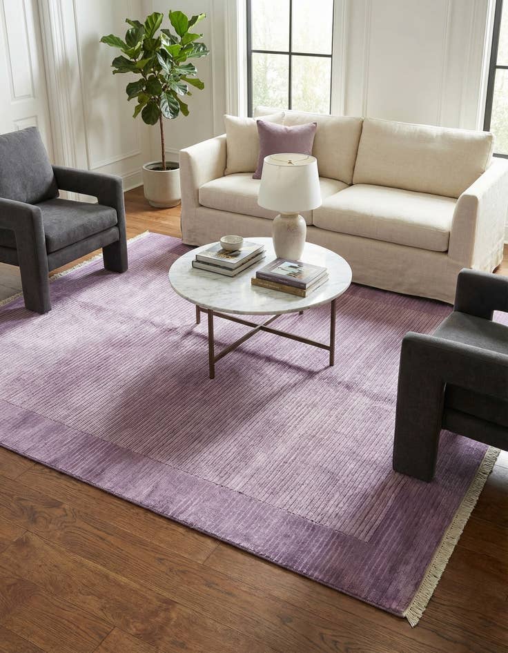 Detail image of  4' 11 x 6' 6  Hand Knotted Darya Wool Rug