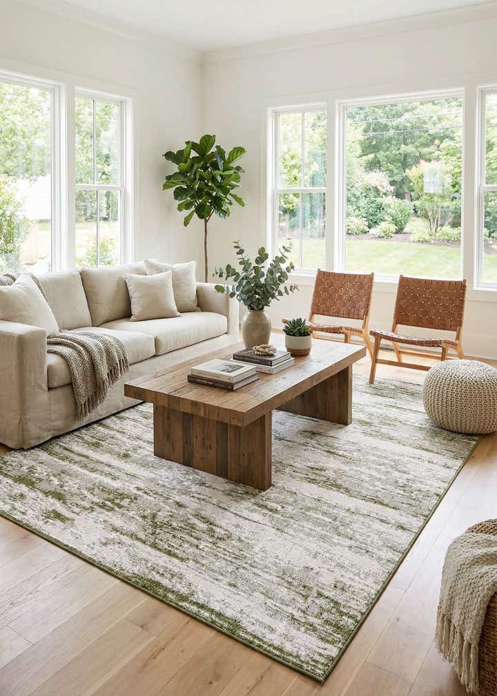 9' x 12' Easy-Clean Modern Indoor / Outdoor Rug