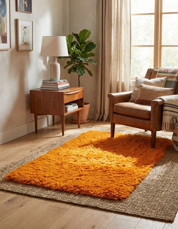 3' 6 x 6' Hand Knotted Moroccan Wool Rug