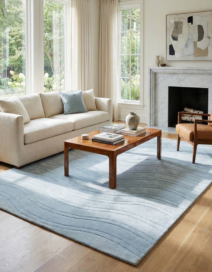 Detail image of 5' 9 x 8' 1  Hand Knotted Darya Wool Rug