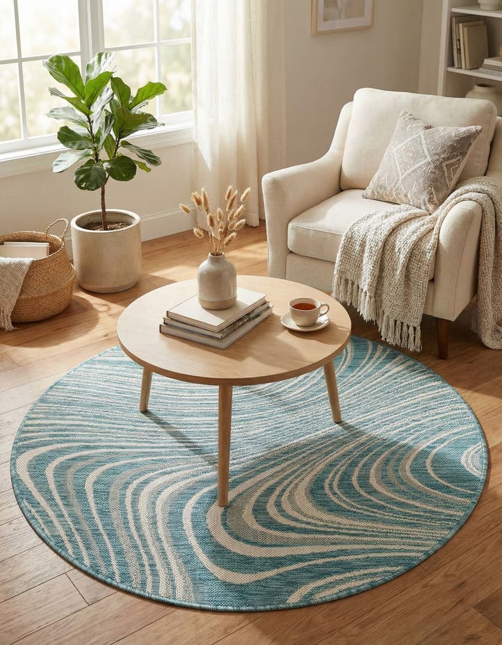 4' x 4' Easy-Clean Modern Indoor / Outdoor...