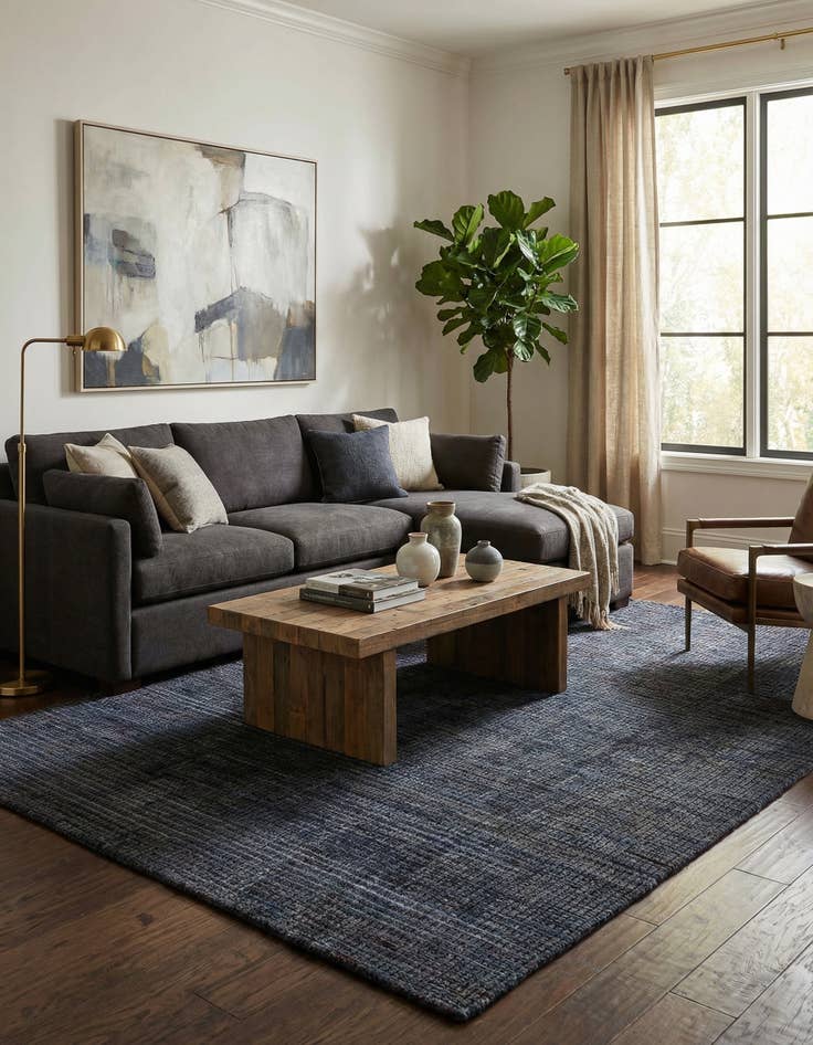 Detail image of 6' 3 x 9' 9  Hand Knotted Darya Wool Rug