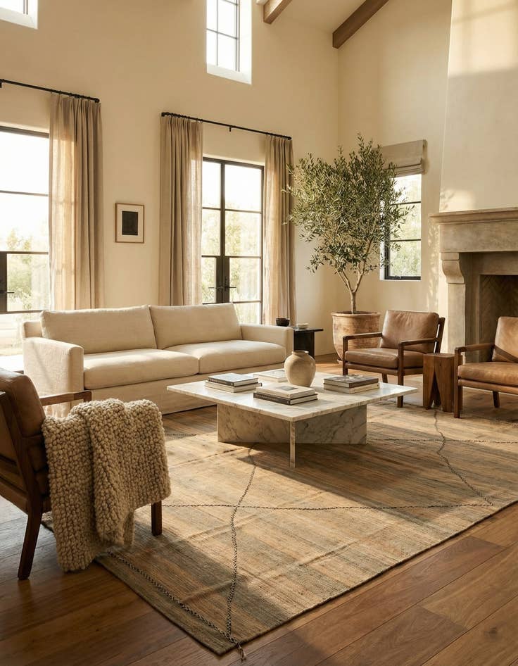 Detail image of 12' 6 x 12' 8  Hand Knotted Moroccan Wool Square Rug