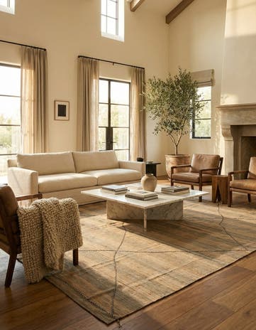 12' 6 x 12' 8 Hand Knotted Moroccan Wool Square Rug