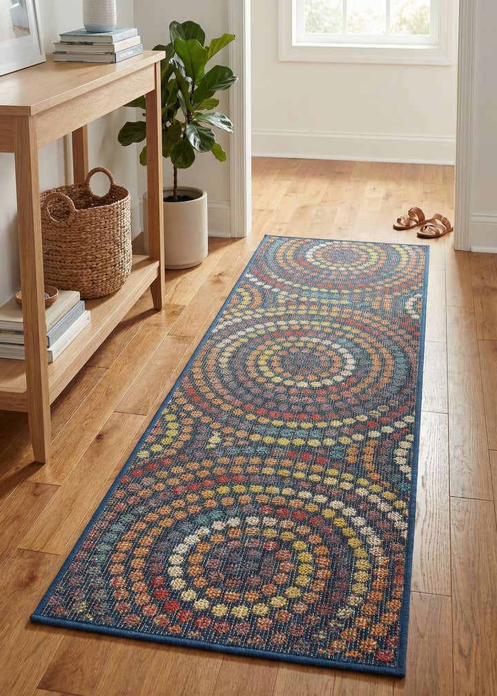 2' x 6' 1 Easy-Clean Baja Indoor / Outdoor Runner Rug