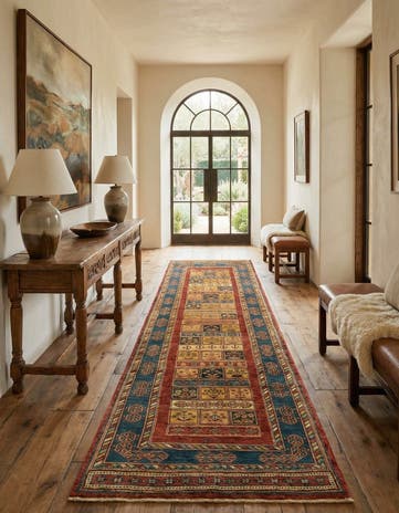 2' 9 x 9' 11 Luribaft Wool Runner Rug