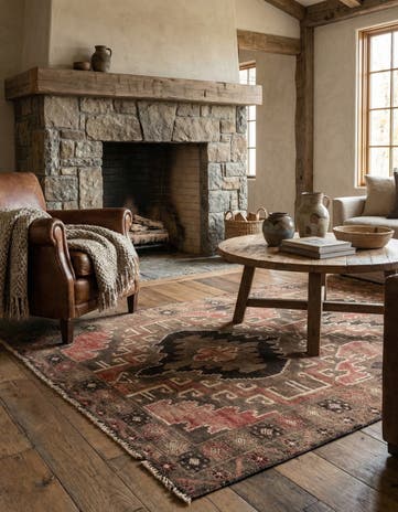 3' 5 x 6' 3 Hand Knotted Ultra Vintage Persian Wool Rug