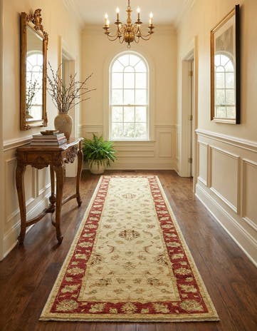 2' 9 x 9' 10 Hand Knotted Peshawar Ziegler Runner Rug