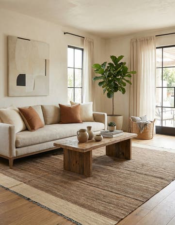 5' 4 x 7' Hand Woven Kilim Modern Wool Rug