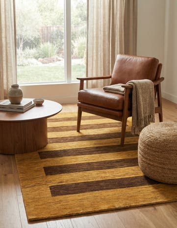 5' x 6' 6 Hand Knotted Modern Ziegler Rug