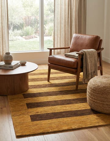 5' x 6' 6 Hand Knotted Modern Ziegler Rug