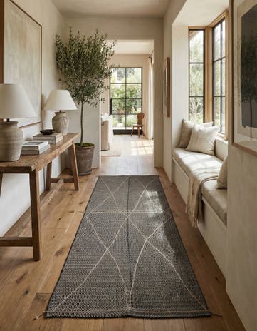 6' 6 x 14' 6 Hand Knotted Moroccan Wool Runner Rug