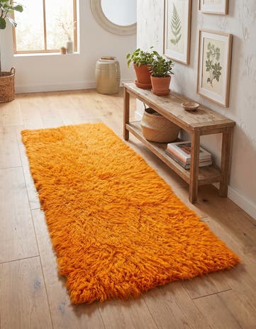 2' 2 x 4' 8 Hand Knotted Moroccan Wool Runner Rug
