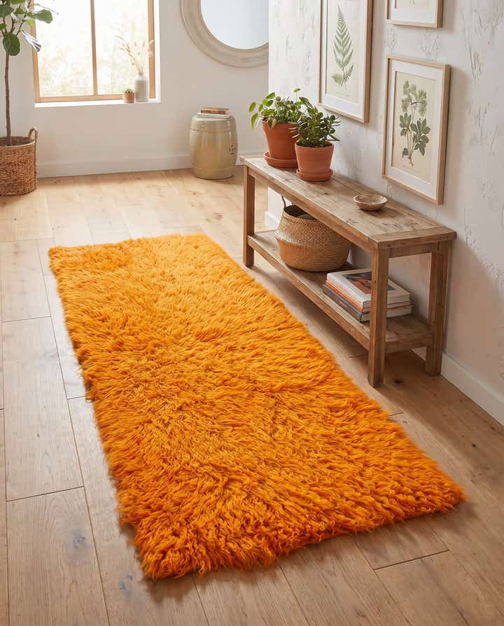 2' 2 x 4' 8 Hand Knotted Moroccan Wool Runner Rug