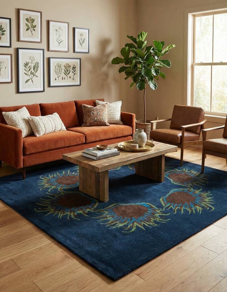 Detail image of 7' 5 x 7' 7 Agra Rug