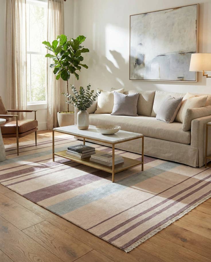 Detail image of 6' 5 x 9' 8 Hand Knotted Darya Wool Rug