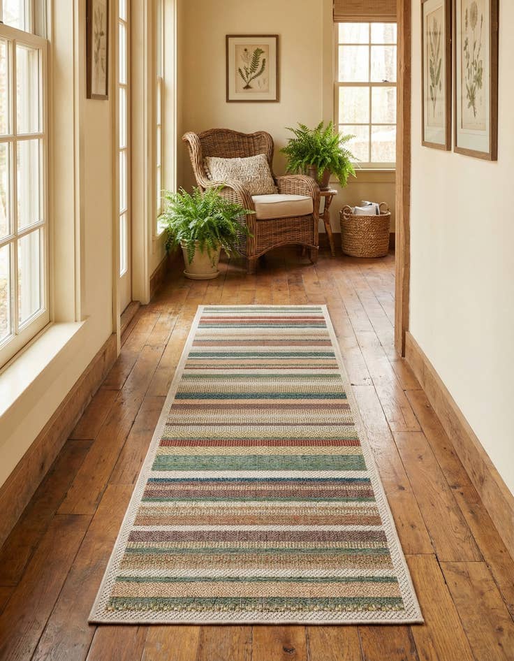 Detail image of 2' x 7' 10  Washable Baja Indoor / Outdoor Runner Rug