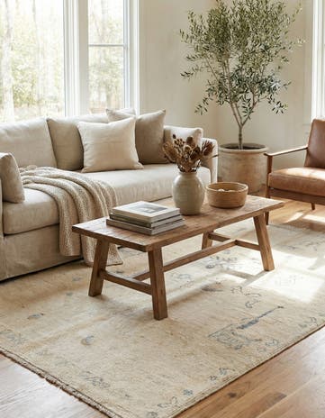 5' 5 x 7' 1 Hand Knotted Moroccan Wool Rug