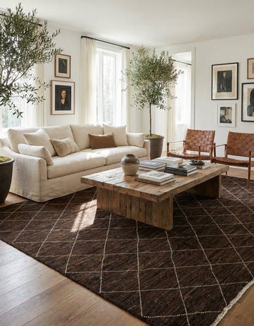 10' x 13' Hand Knotted Moroccan Wool Rug