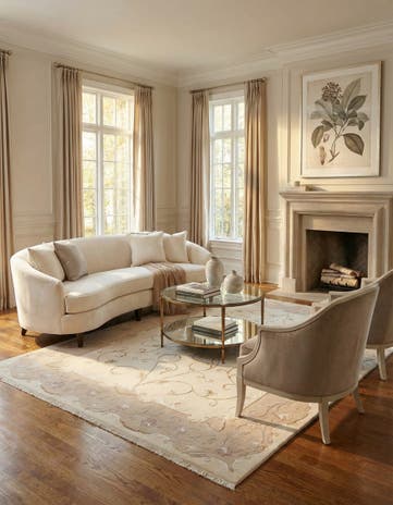 5' 7 x 7' 10 Hand Knotted Darya Wool Rug