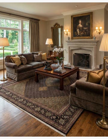 6' 11 x 9' 10 Tabriz Mahi Rug