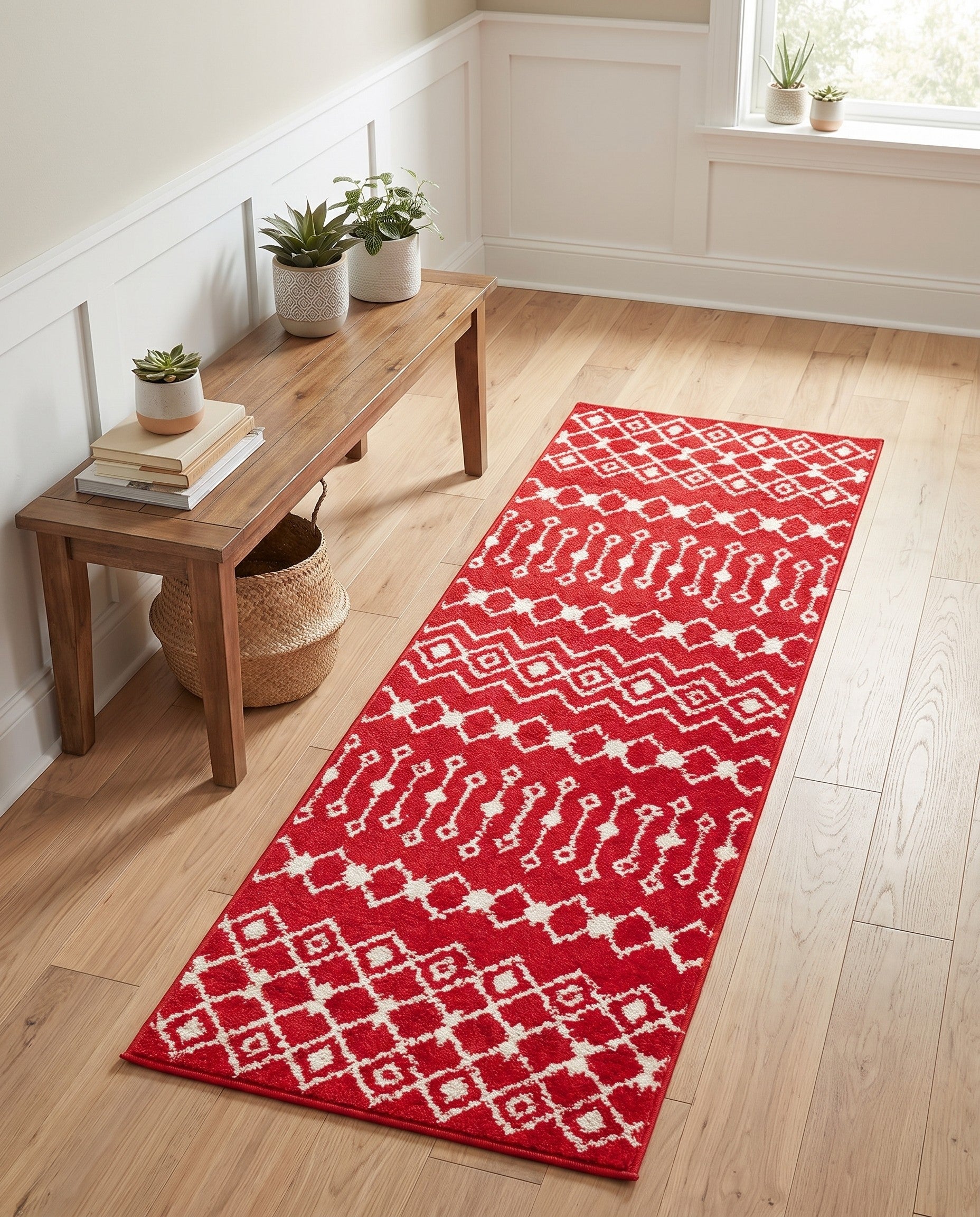 2' x 6' Moroccan Trellis Runner Rug