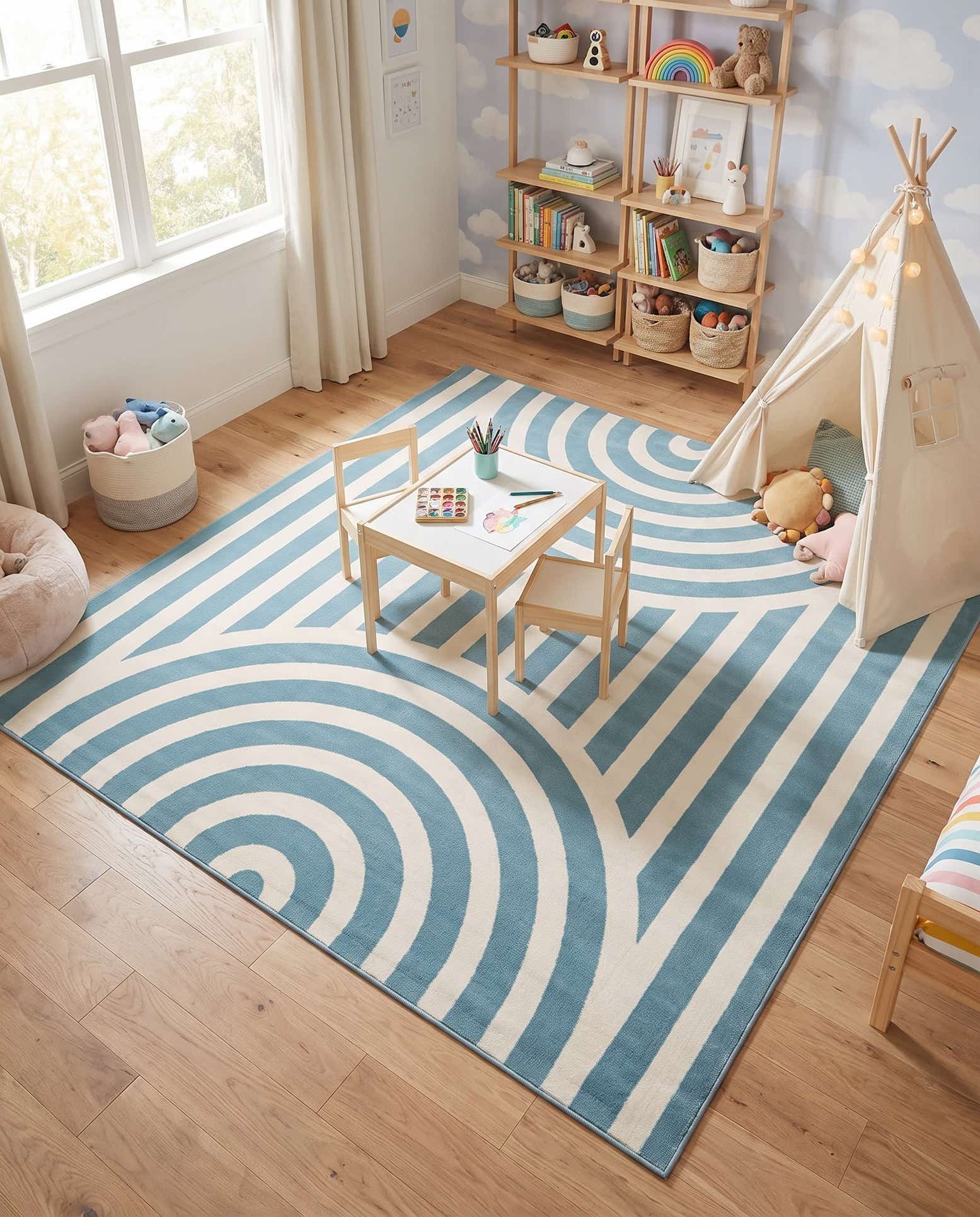 7' 10 x 7' 10 Whimsy Kids Square Rug