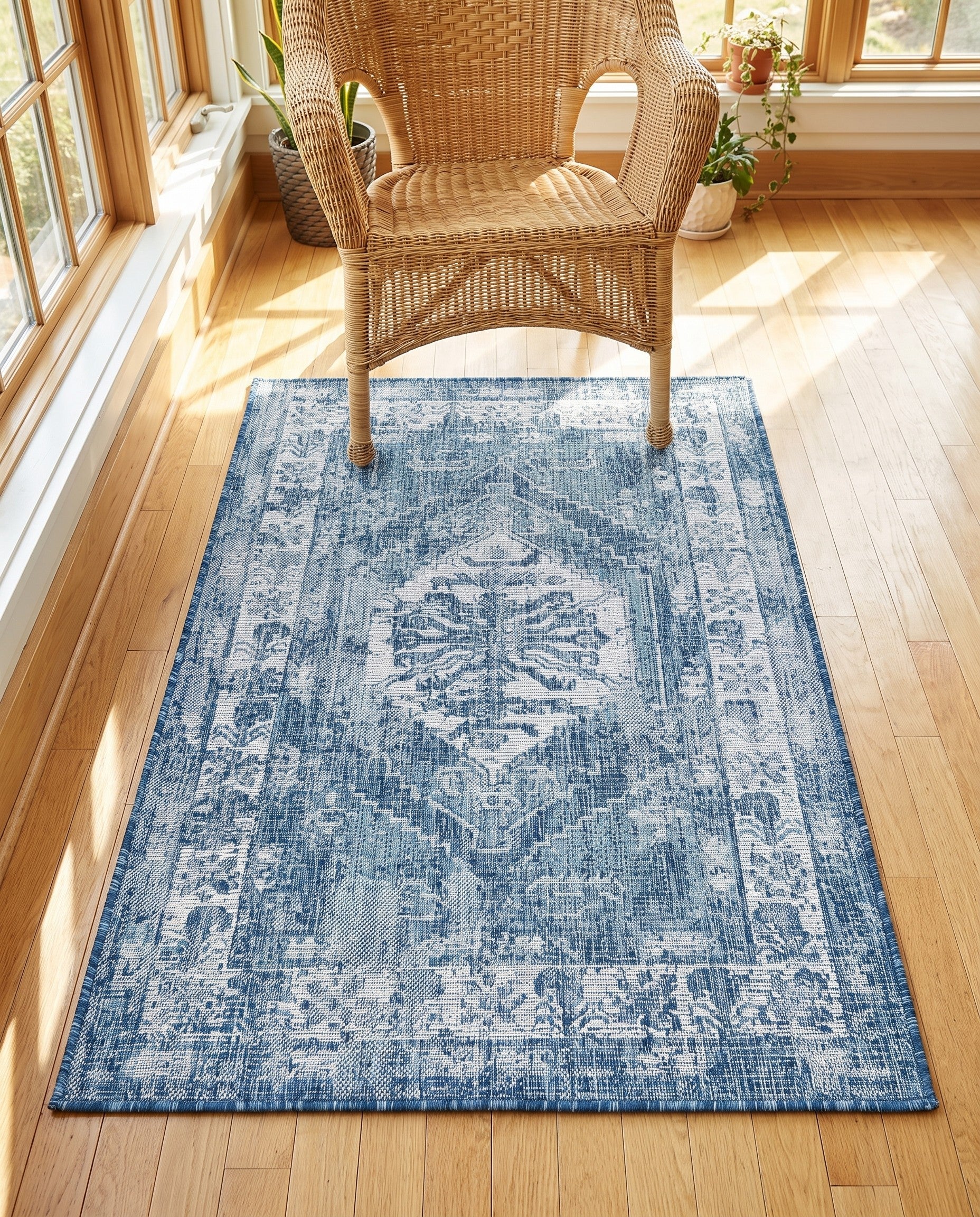 3' x 5' 3 Easy-Clean Traditional Indoor / Outdoor Rug