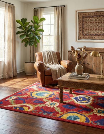 3' 10 x 6' 1 Hand Knotted Kazak Rug