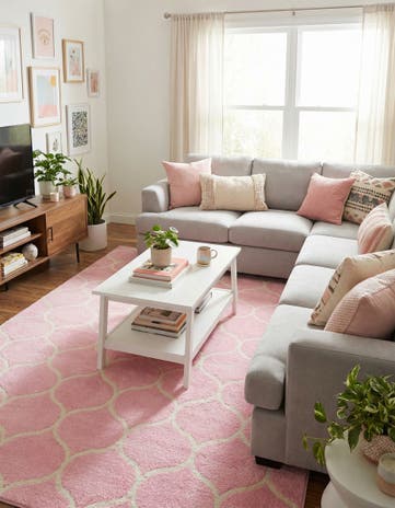 9' x 12' Lattice Frieze Rug