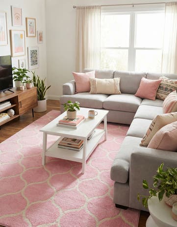 9' x 12' Lattice Frieze Rug