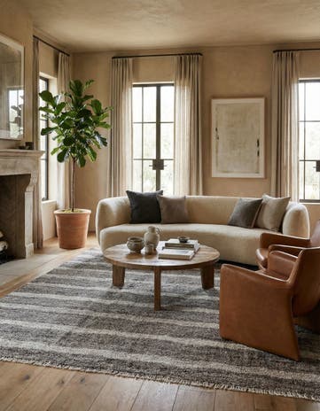 8' 6 x 9' 5 Hand Woven Kilim Modern Wool Rug