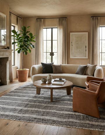 8' 6 x 9' 5 Hand Woven Kilim Modern Wool Rug