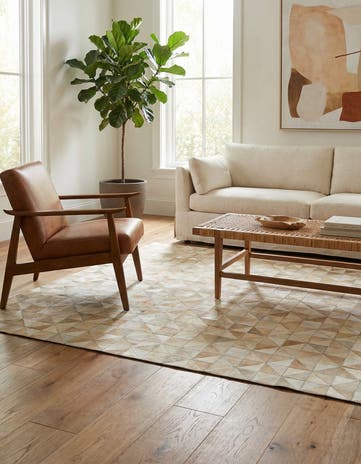 5' 1 x 8' 1 Cowhide Stocks Rug