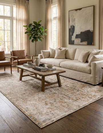 5' 5 x 9' 6 Hand Knotted Ultra Vintage Persian Wool Rug