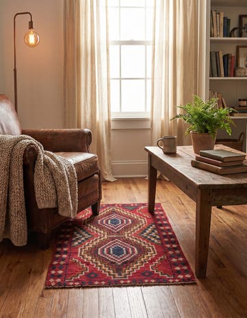 2' 10 x 4' 6 Hand Knotted Balouch Persian Wool Rug