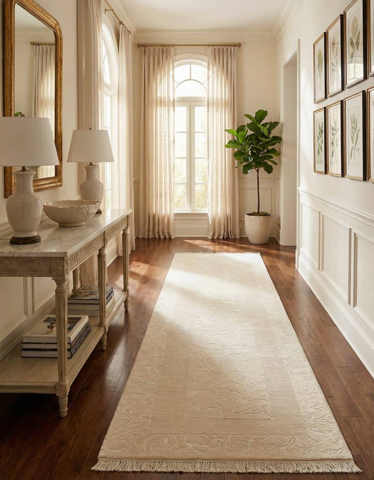 Detail image of 3' 3 x 12' 6  Hand Knotted Darya Wool Runner Rug