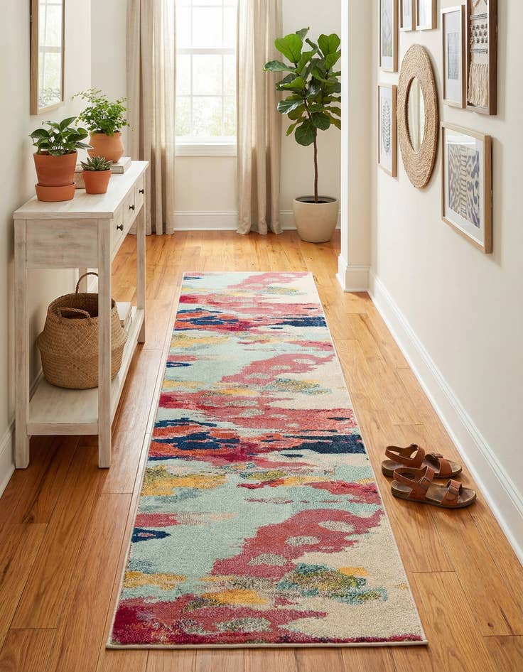 Detail image of 2' 7 x 10'  Washable Casablanca Runner Rug