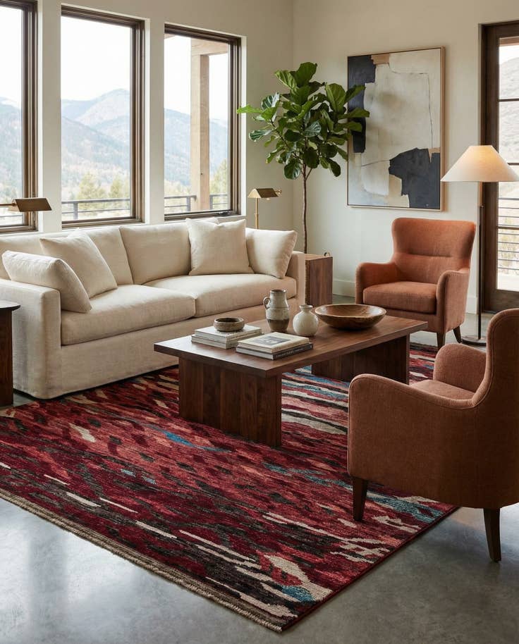 Detail image of 8' 2 x 9' 11 Hand Knotted Darya Wool Rug
