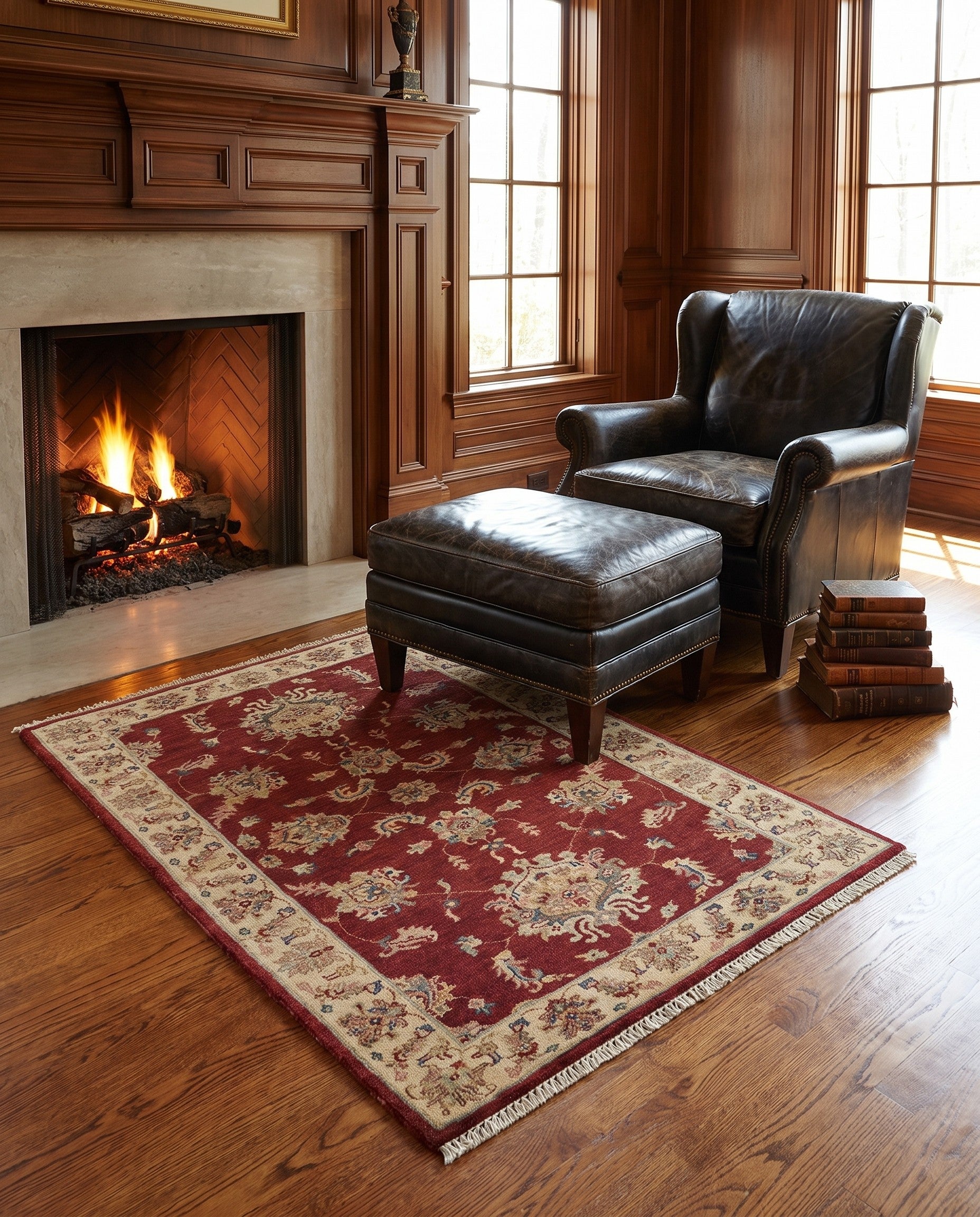 3' x 5' 1 Hand Knotted Ziegler Rug