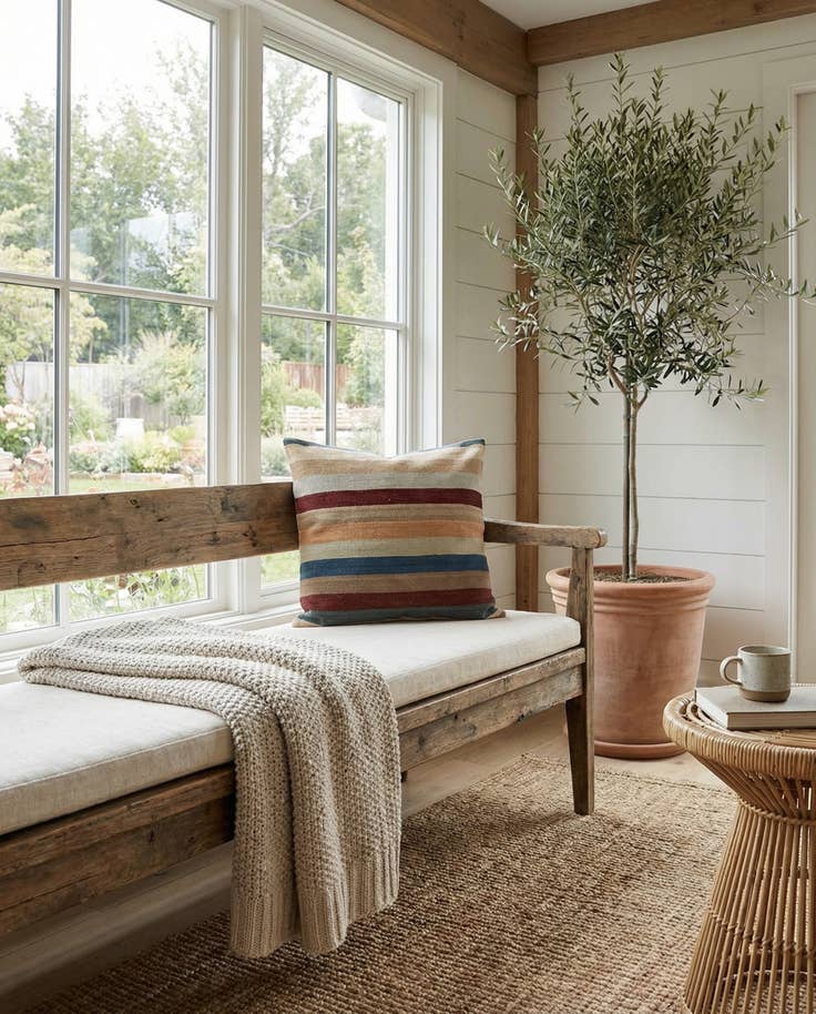 Detail image of 3' 3 x 3' 3 Hand Woven Pillow Wool Square Rug