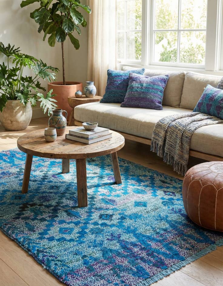 Detail image of 3' 11 x 5' 10  Hand Knotted Darya Wool Rug