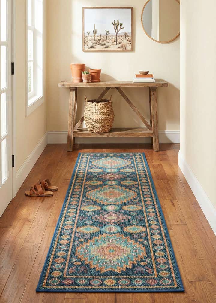 2' x 8' Easy-Clean Baja Indoor / Outdoor Runner Rug