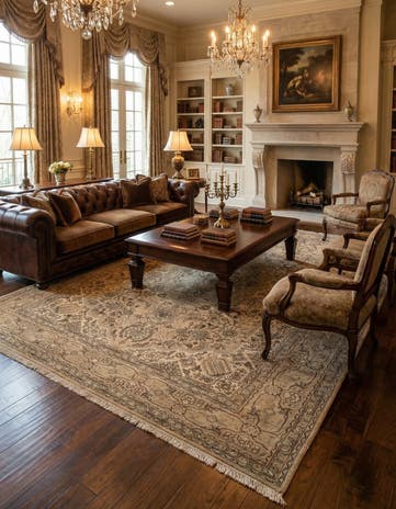 8' 2 x 11' 2 Hand Knotted Tabriz Persian Wool Rug