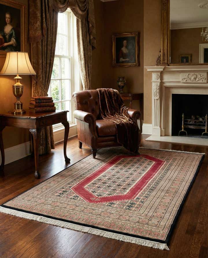 4' 2 x 6' 1 Hand Knotted Bokhara Oriental Rug