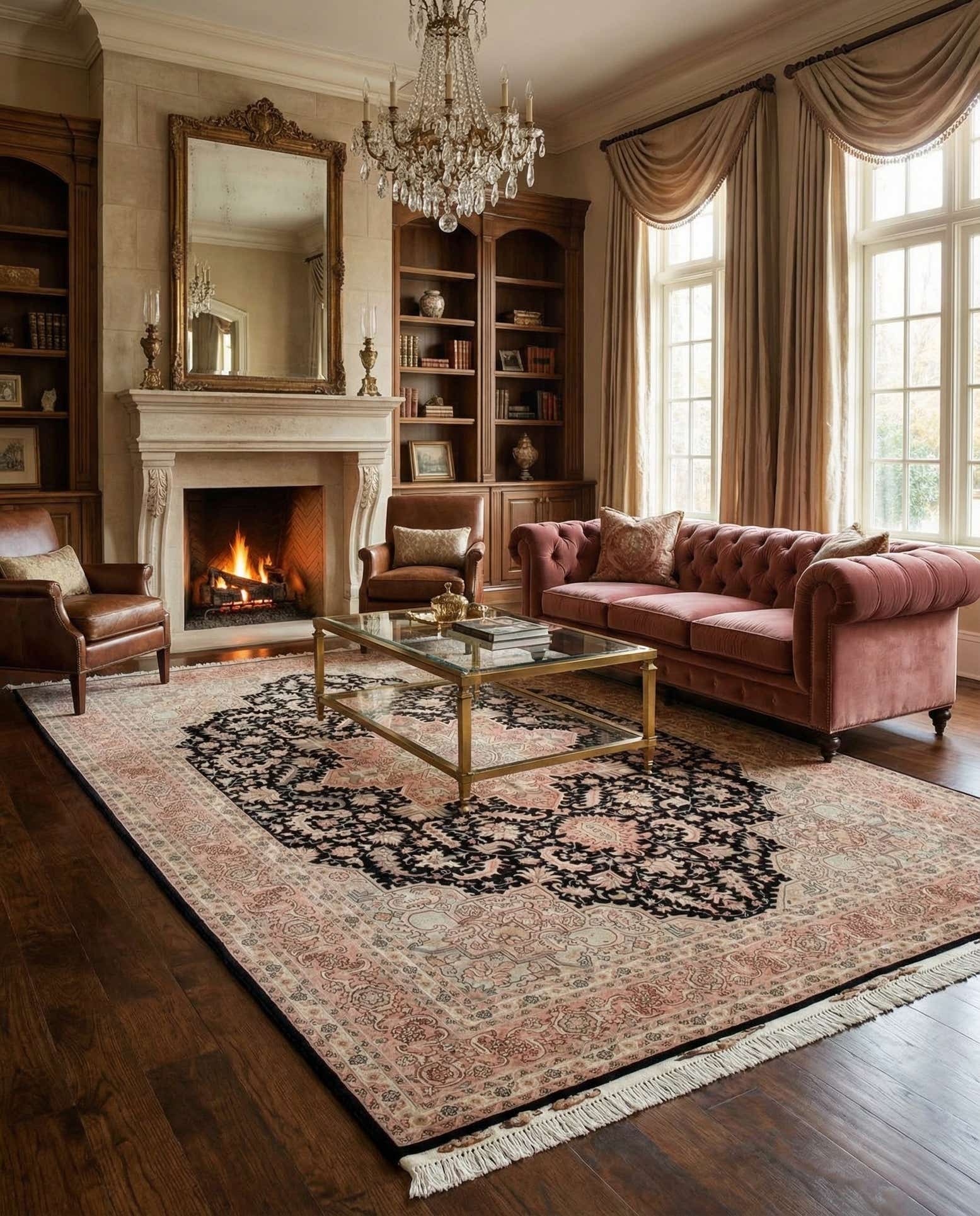 6' 7 x 9' 8 Hand Knotted Tabriz Persian Rug